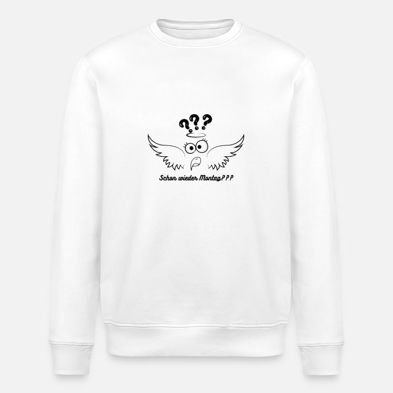 Verwirrter Vogel - Stanley/Stella Unisex Bio-Sweatshirt ROLLER - Weiß