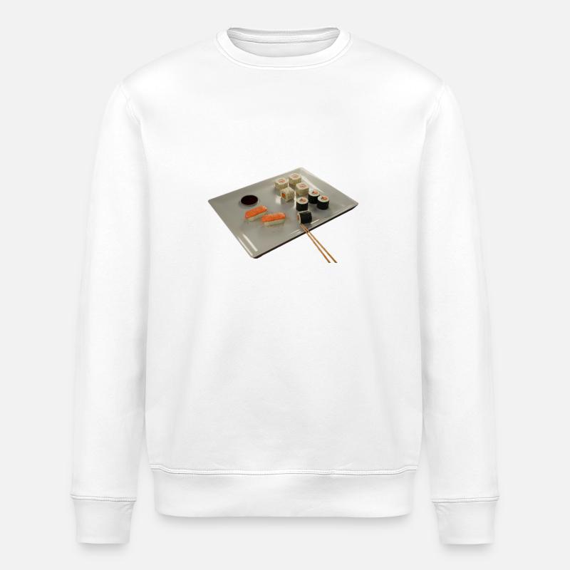 Sushi - Stanley/Stella Unisex Bio-Sweatshirt ROLLER - Weiß