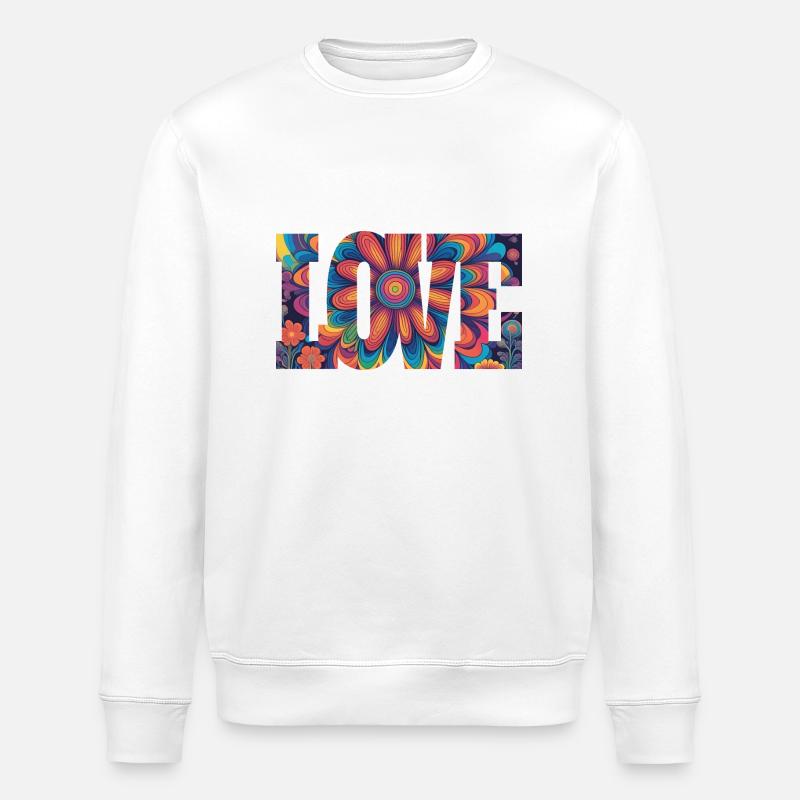 Love - Stanley/Stella Unisex Bio-Sweatshirt ROLLER - Weiß