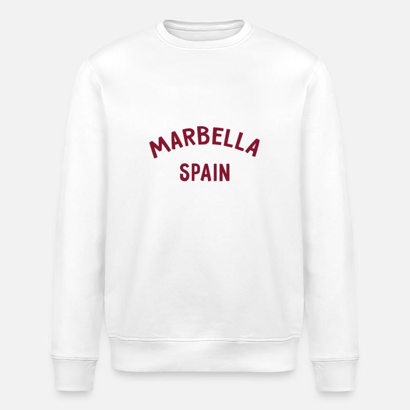 Marbella Spain Spain España - Stanley/Stella ROLLER Unisex Organic Sweatshirt - white