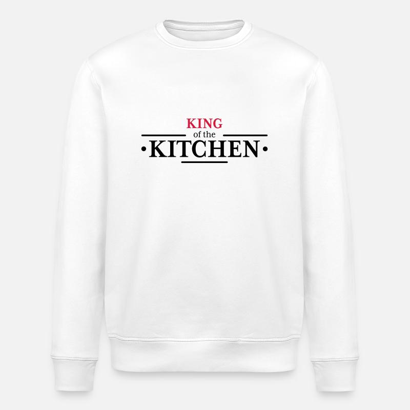 King of the Kitchen - Stanley/Stella Unisex Bio-Sweatshirt ROLLER - Weiß