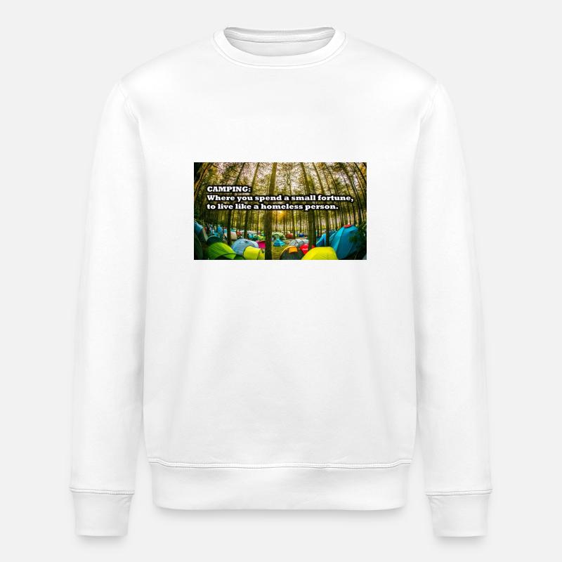 Camping - Sweat bio ROLLER Stanley/Stella Unisexe - blanc