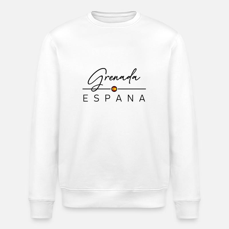 Espagne - Grenade - Espagne - España - Sweat bio ROLLER Stanley/Stella Unisexe - blanc