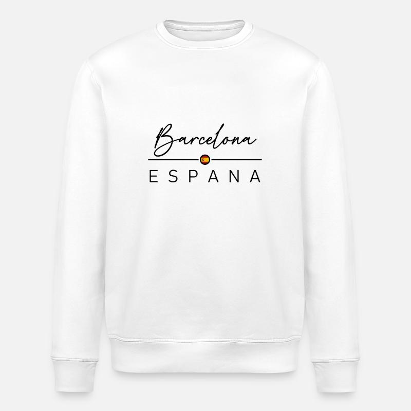 Espagne - Barcelone - Espagne - España - Sweat bio ROLLER Stanley/Stella Unisexe - blanc