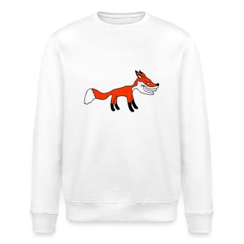 Fuchs Böser Blick Gefährlich Rotfuchs Wildes Tier - Stanley/Stella Unisex Bio-Sweatshirt ROLLER - Weiß - Vorne - Nik (191cm)