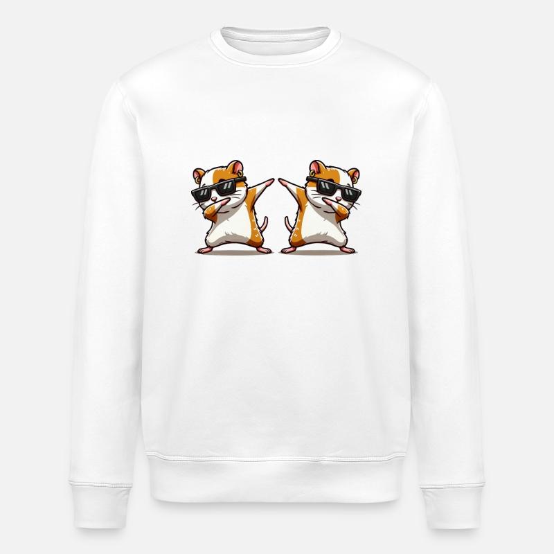 Dabbing de hamster 2 - Sweat bio ROLLER Stanley/Stella Unisexe - blanc