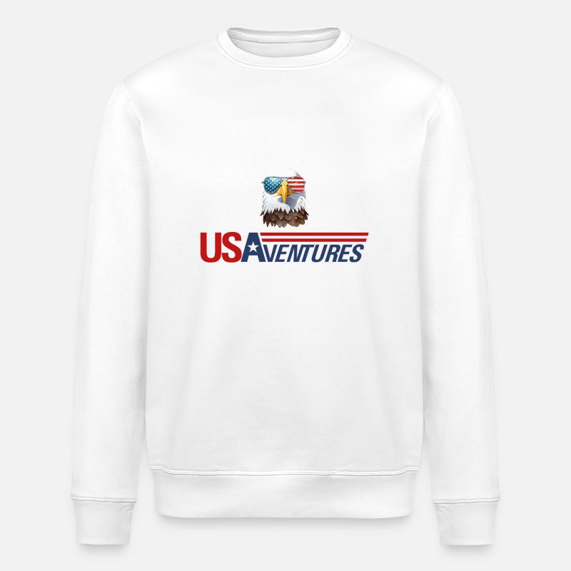 Eagle head logo - Sweat bio ROLLER Stanley/Stella Unisexe - blanc