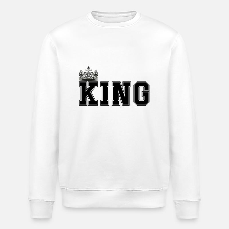 king - Stanley/Stella Unisex Bio-Sweatshirt ROLLER - Weiß