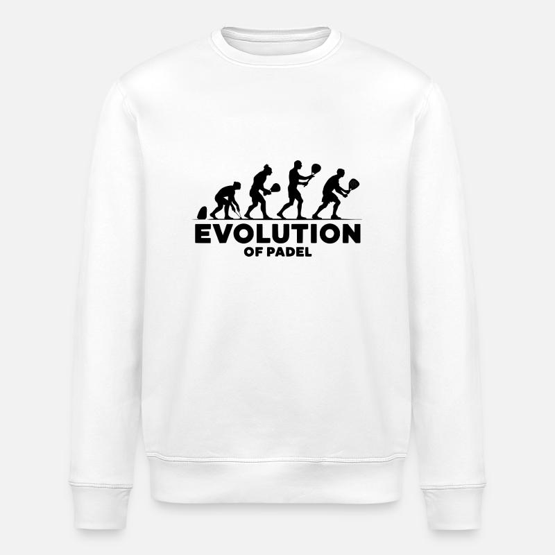 Evolution of padel 2 - Stanley/Stella Unisex Bio-Sweatshirt ROLLER - Weiß