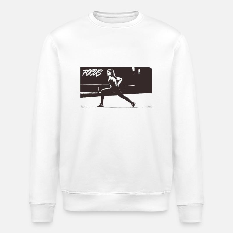 FOCUS_white - Stanley/Stella ROLLER Unisex Organic Sweatshirt - white