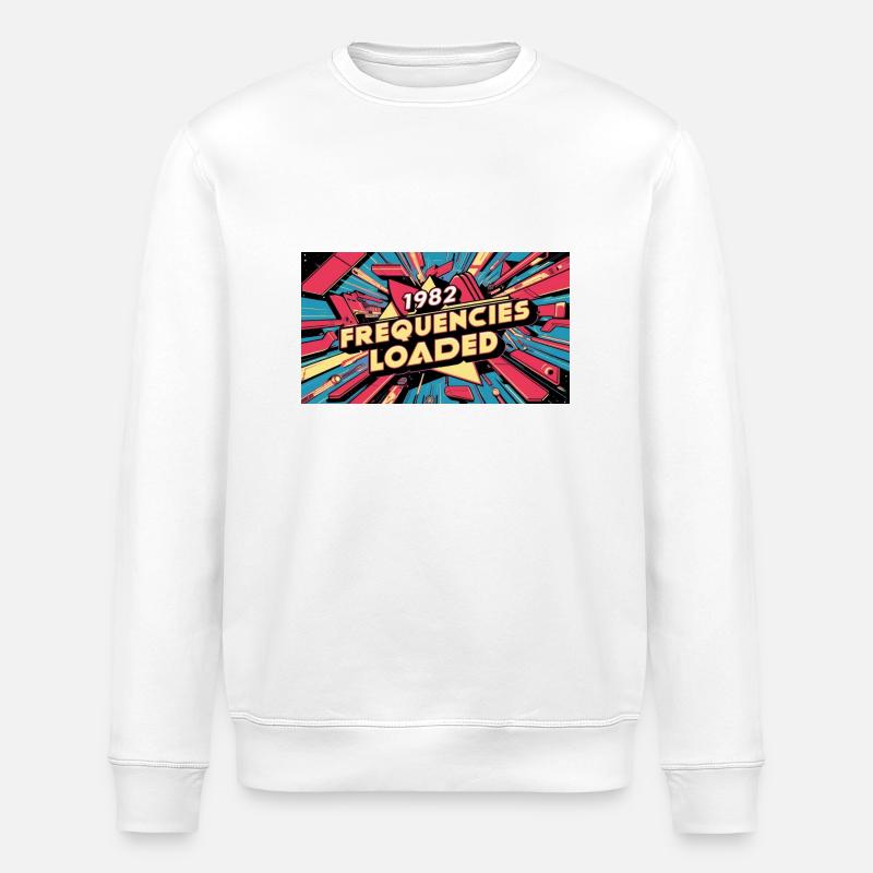 FRÉQUENCES CHARGÉES EXPLOSION DE 1982 - Sweat bio ROLLER Stanley/Stella Unisexe - blanc