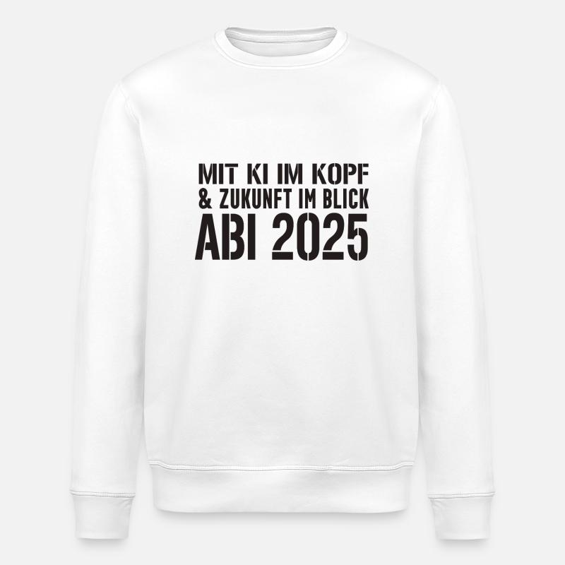 Abi KI 2025 - Sweat bio ROLLER Stanley/Stella Unisexe - blanc