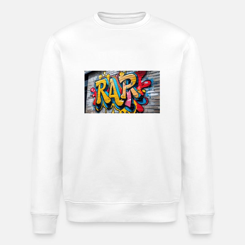 graffiti RAPMUSIC 2 - Sweat bio ROLLER Stanley/Stella Unisexe - blanc