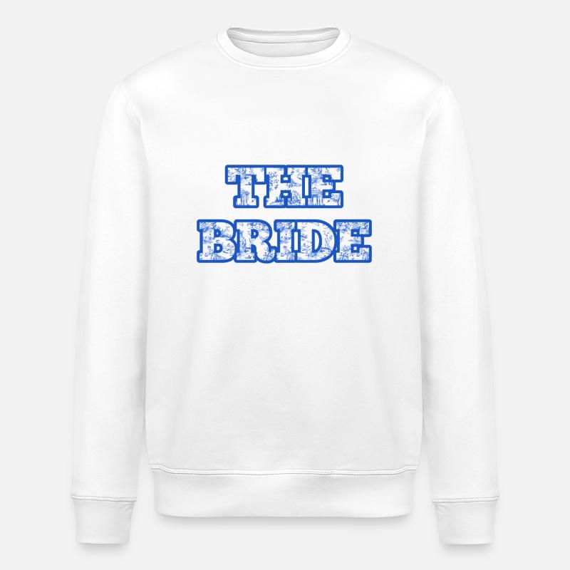 Die blaue Chinoiserie-Braut - Stanley/Stella Unisex Bio-Sweatshirt ROLLER - Weiß