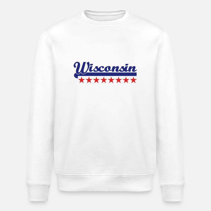 Wisconsin - Sweat bio ROLLER Stanley/Stella Unisexe - blanc