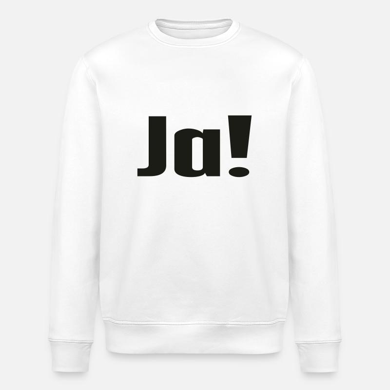 Ja! - Stanley/Stella Unisex Bio-Sweatshirt ROLLER - Weiß