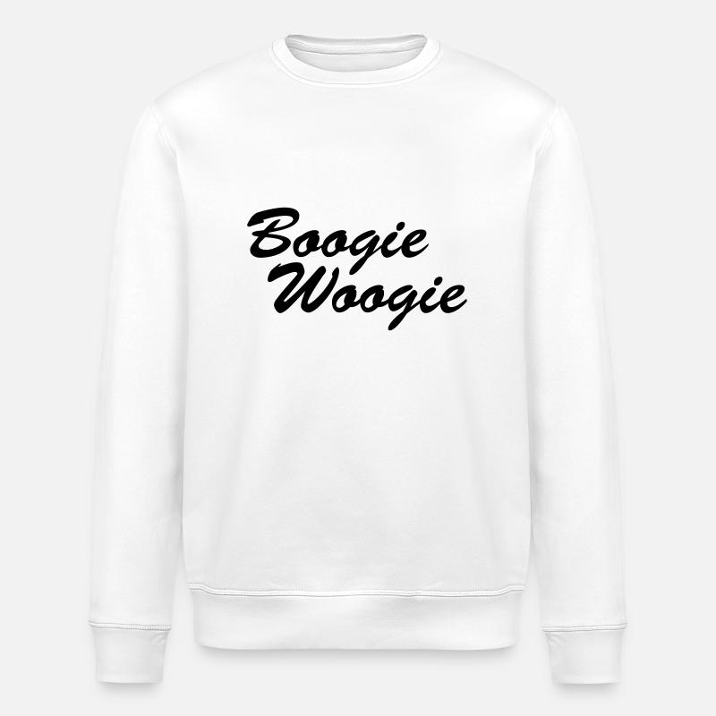 Boogie Woogie Schriftzug - Stanley/Stella Unisex Bio-Sweatshirt ROLLER - Weiß