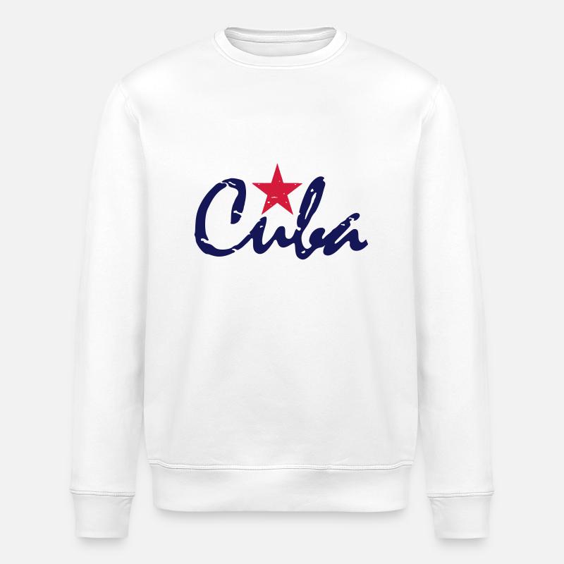 cuba_vec_2 fr - Sweat bio ROLLER Stanley/Stella Unisexe - blanc