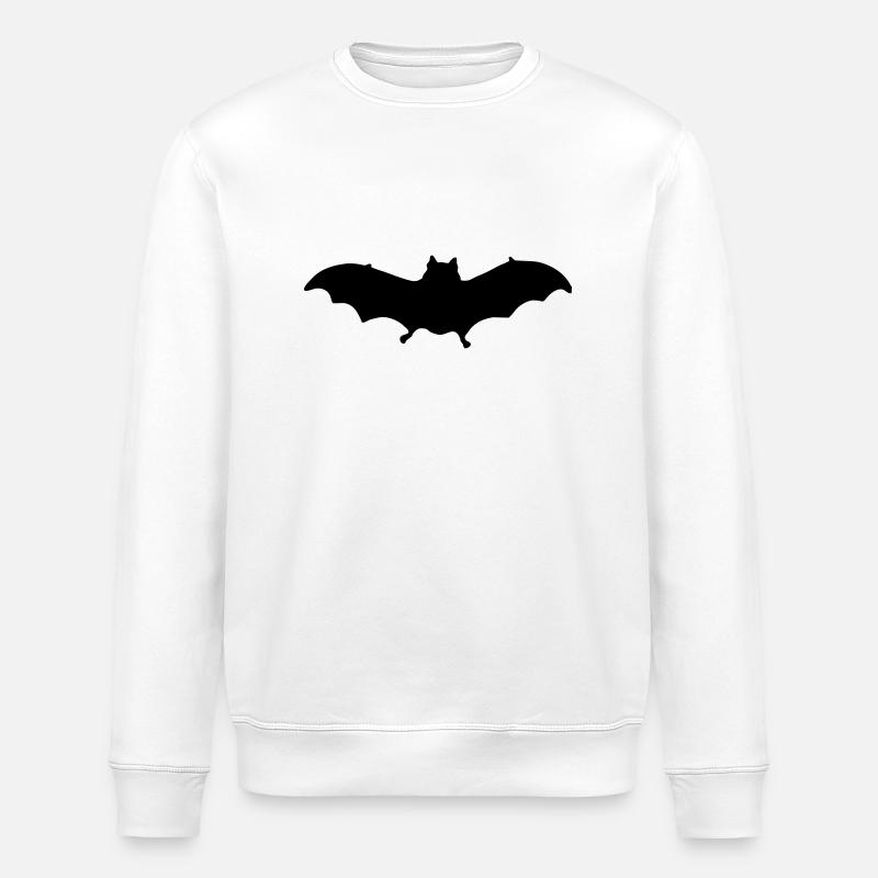 bat - Stanley/Stella ROLLER Unisex Organic Sweatshirt - white