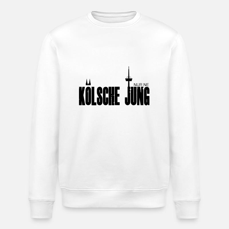 Kölsche Jung - Stanley/Stella Unisex Bio-Sweatshirt ROLLER - Weiß
