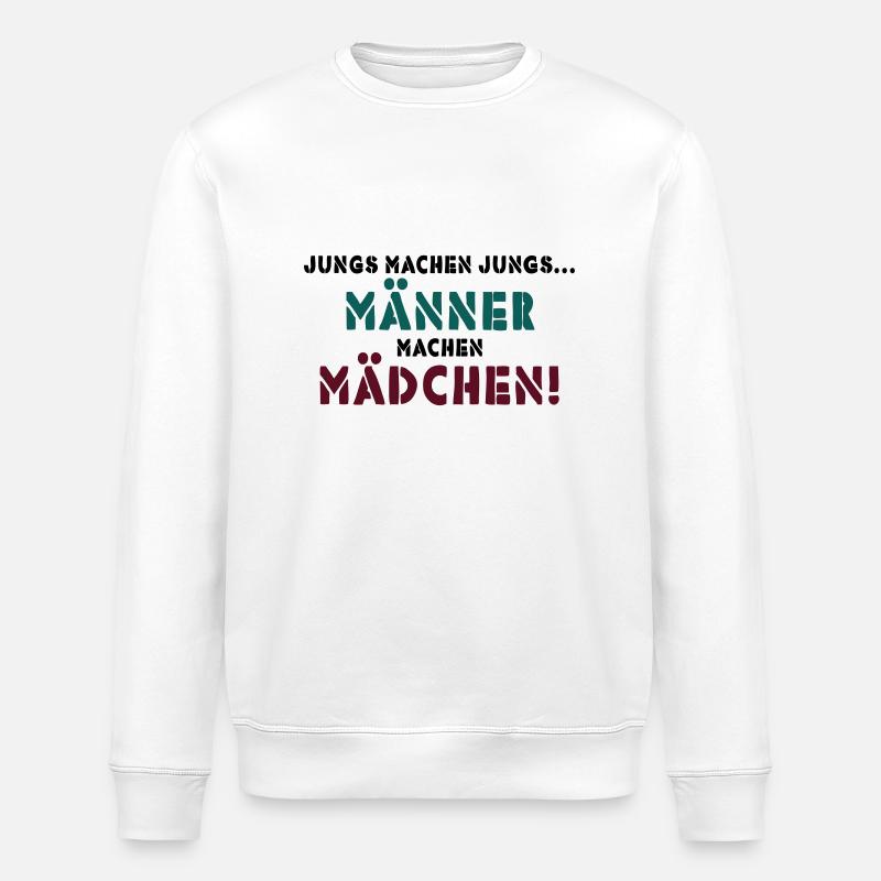 JUNGS MACHEN JUNGS - Stanley/Stella Unisex Bio-Sweatshirt ROLLER - Weiß