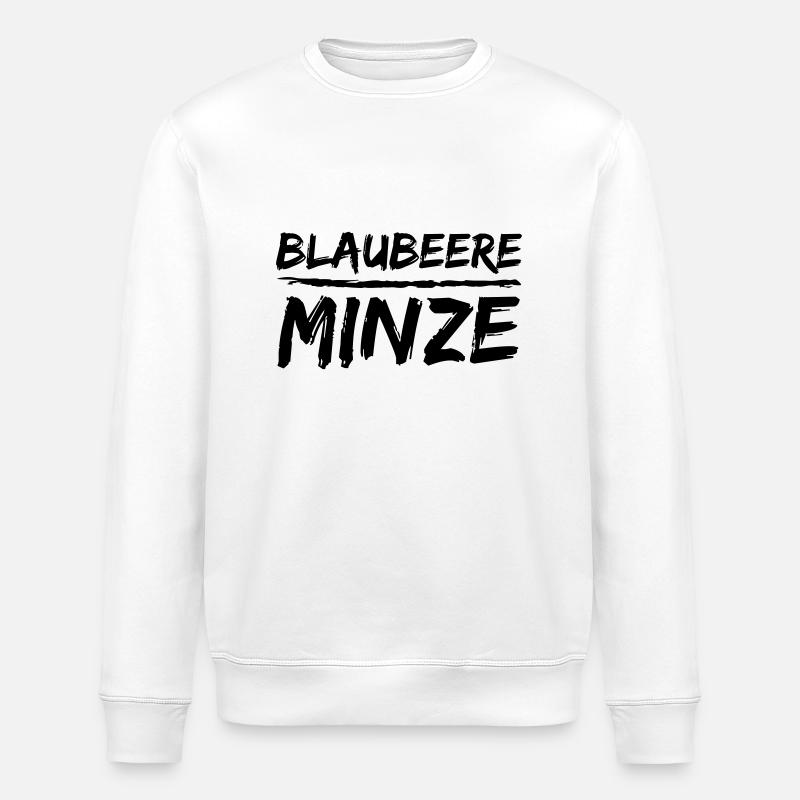 Blaubeere Minze - Stanley/Stella Unisex Bio-Sweatshirt ROLLER - Weiß