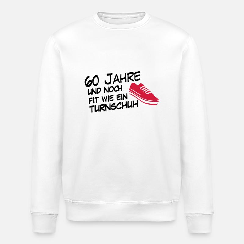 60turnschuh - Stanley/Stella Unisex Bio-Sweatshirt ROLLER - Weiß
