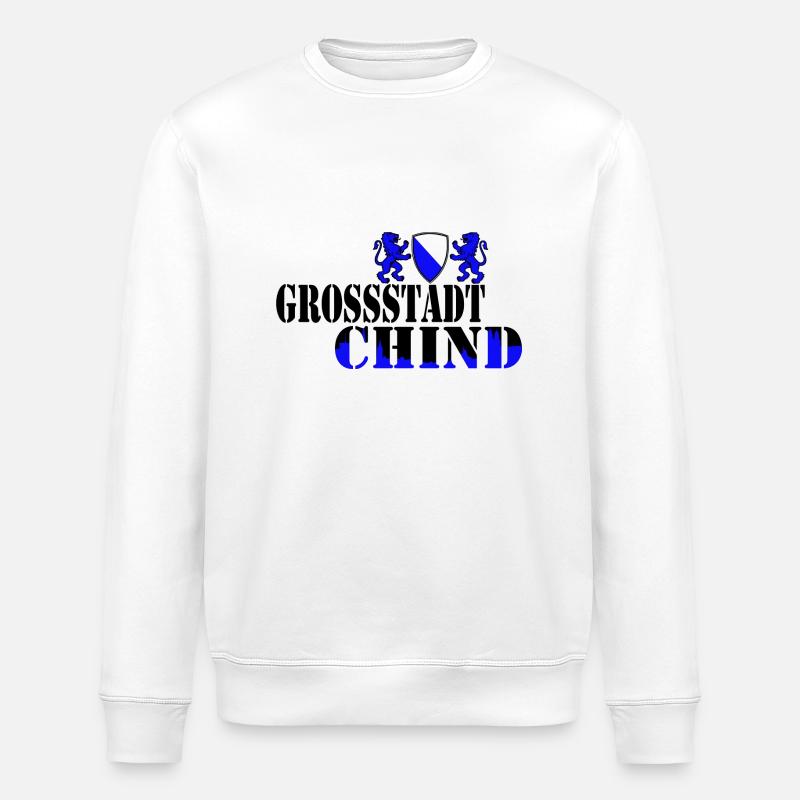 grossstadt chind - Stanley/Stella Unisex Bio-Sweatshirt ROLLER - Weiß