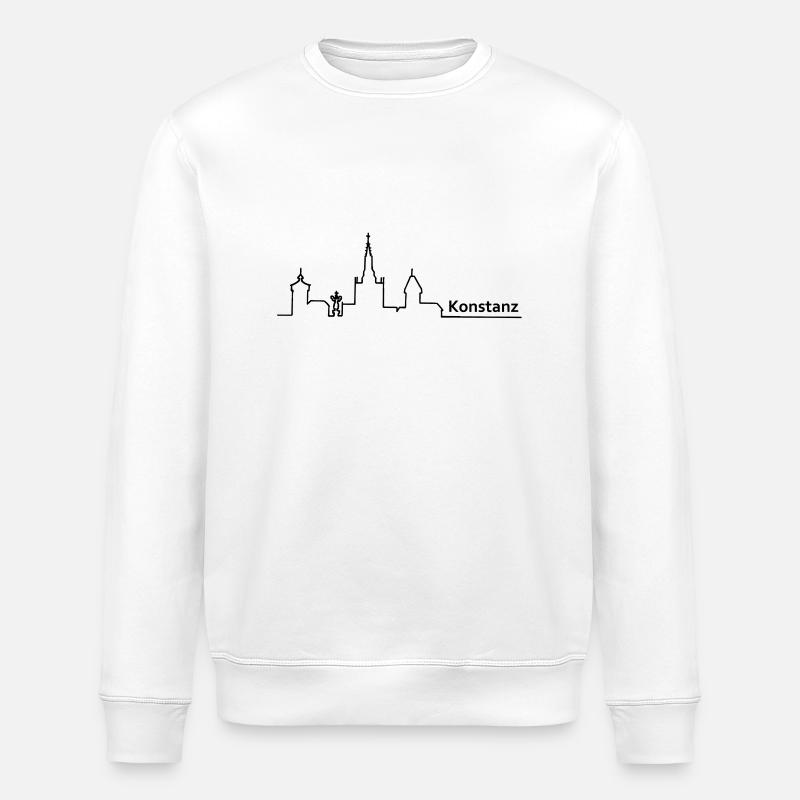 constancy skyline - Stanley/Stella ROLLER Unisex Organic Sweatshirt - white
