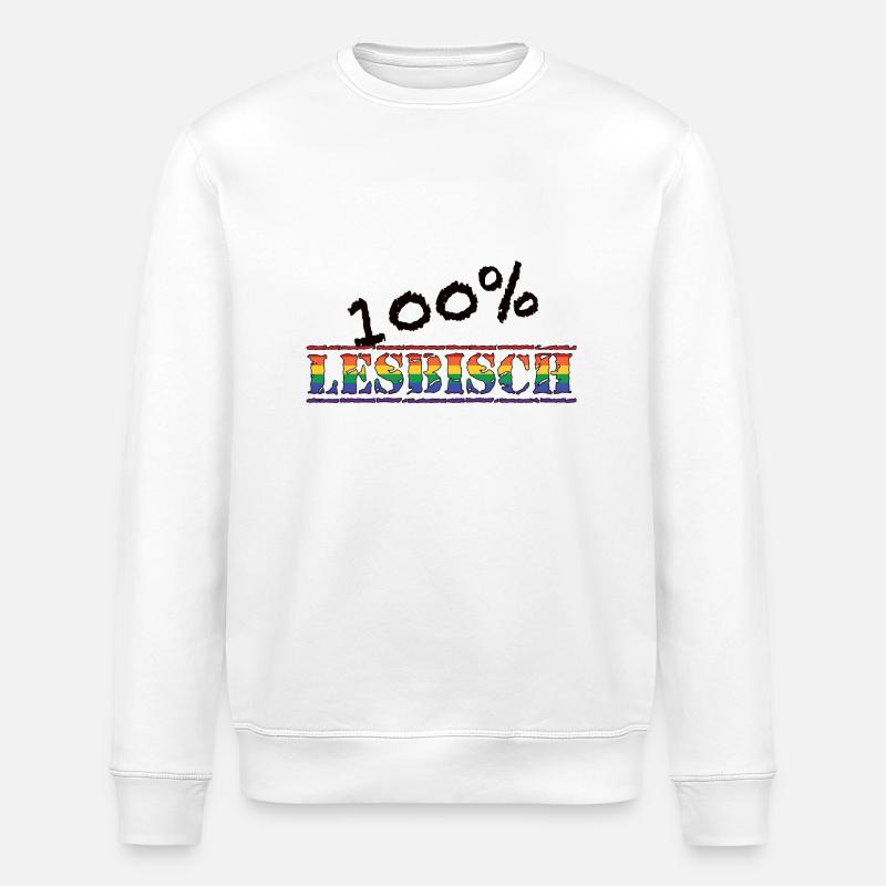 100% lesbienne 1 - Sweat bio ROLLER Stanley/Stella Unisexe - blanc