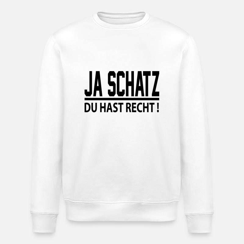 ja_schatz - Stanley/Stella Unisex Bio-Sweatshirt ROLLER - Weiß