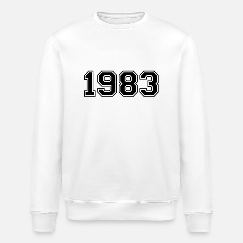 1983 - Sweat bio ROLLER Stanley/Stella Unisexe - blanc