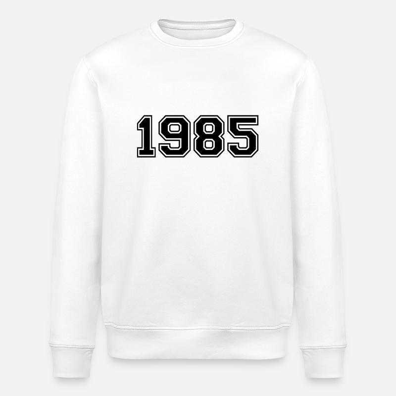 1985 - Stanley/Stella ROLLER Unisex Organic Sweatshirt - white
