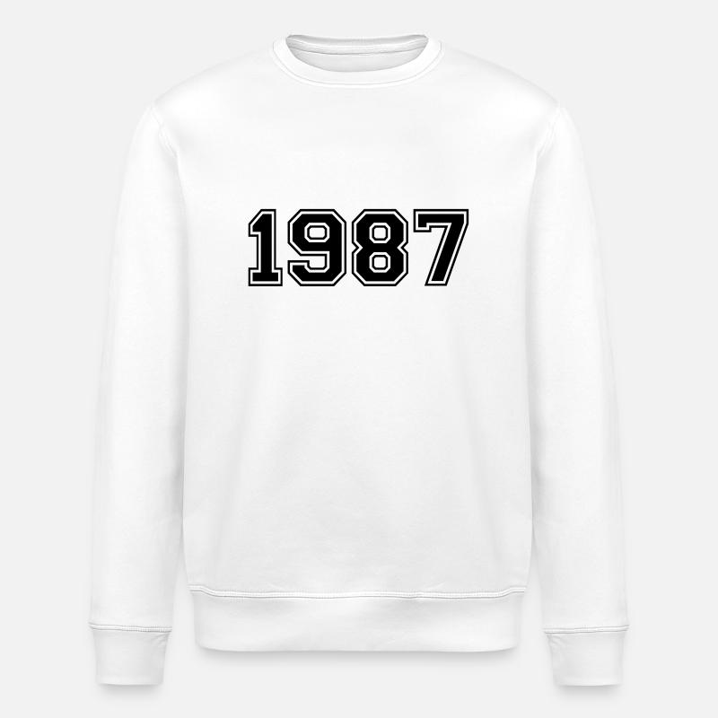 1987 - Stanley/Stella ROLLER Unisex Organic Sweatshirt - white