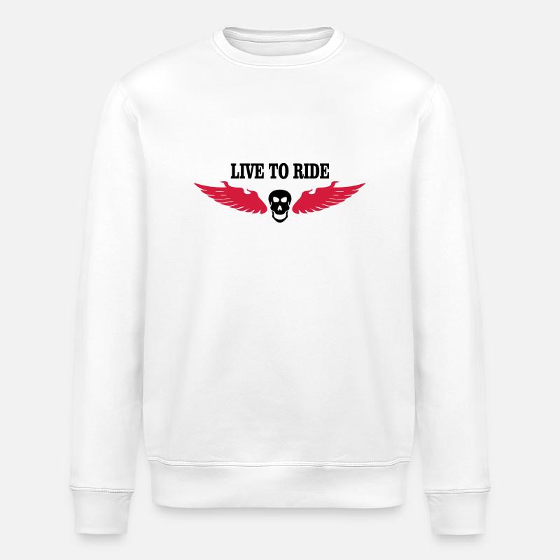 biker - Sweat bio ROLLER Stanley/Stella Unisexe - blanc