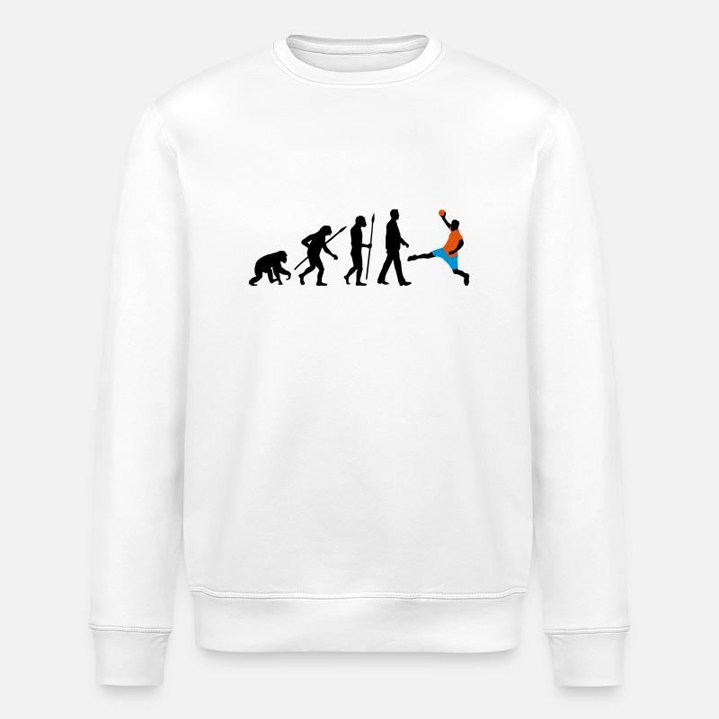 evolution_handball_102012_a_3c - Stanley/Stella Unisex Bio-Sweatshirt ROLLER - Weiß