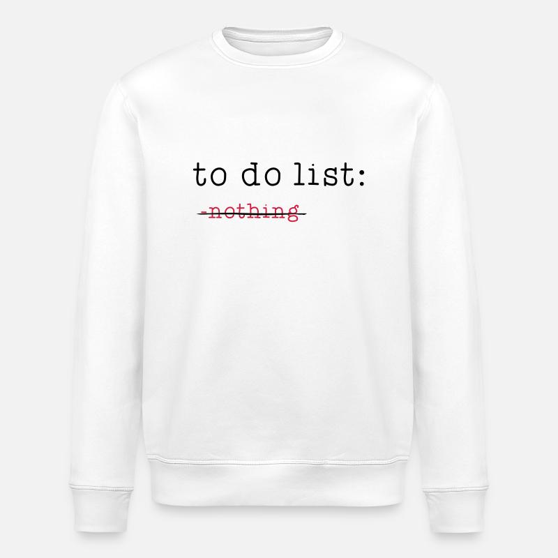 to-do list - Sweat bio ROLLER Stanley/Stella Unisexe - blanc