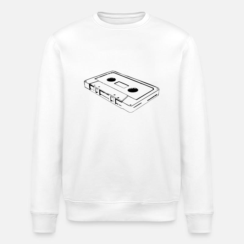 Kassette Cassette - Stanley/Stella Unisex Bio-Sweatshirt ROLLER - Weiß