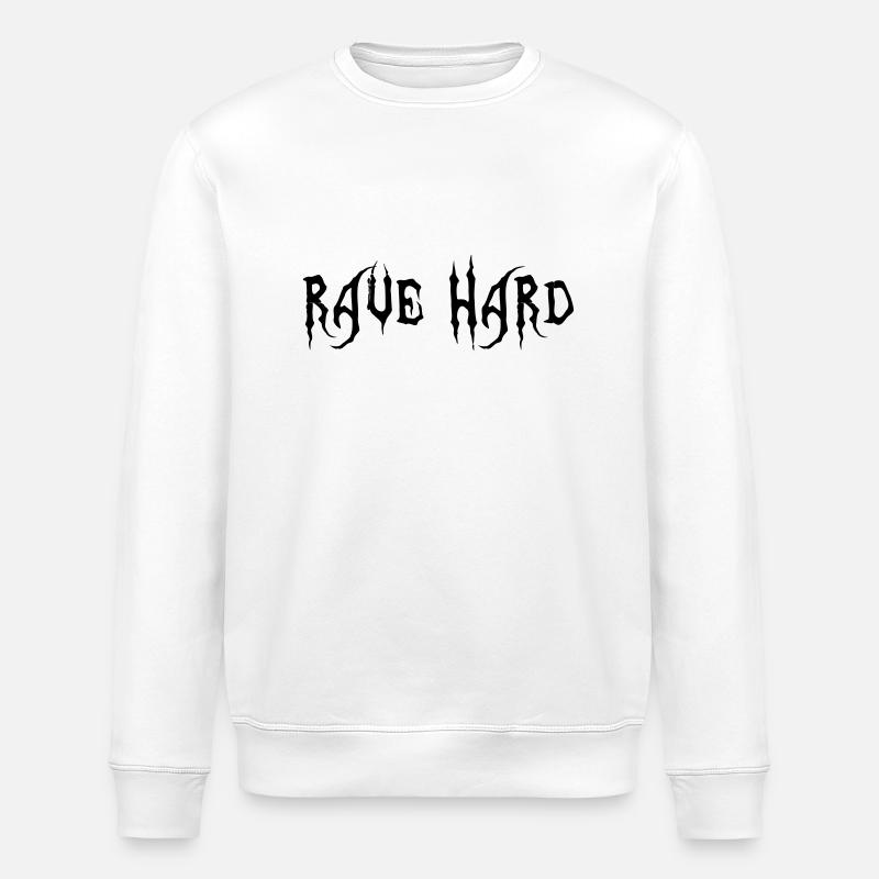 Rave Hard - Stanley/Stella Unisex Bio-Sweatshirt ROLLER - Weiß