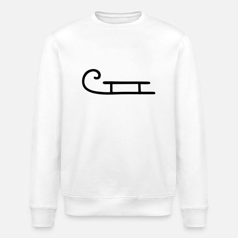 Schlitten einfach - Stanley/Stella Unisex Bio-Sweatshirt ROLLER - Weiß