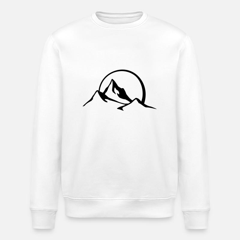 berg_panorama - Stanley/Stella Unisex Bio-Sweatshirt ROLLER - Weiß
