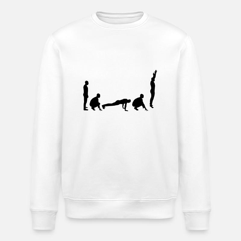 Evolution - Burpee - Stanley/Stella ROLLER Unisex Organic Sweatshirt - white