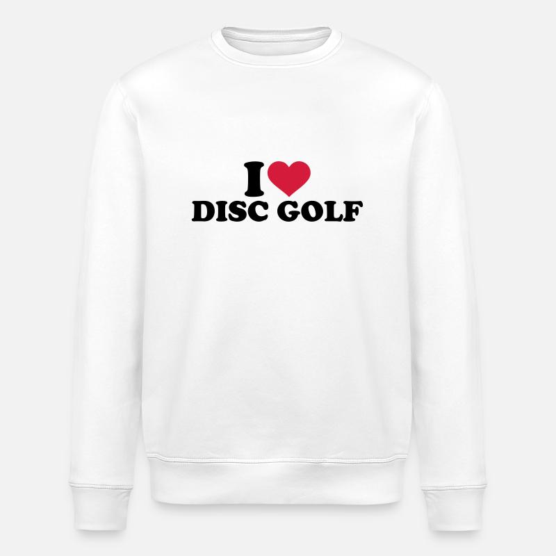 Disc golf - Stanley/Stella Unisex Bio-Sweatshirt ROLLER - Weiß