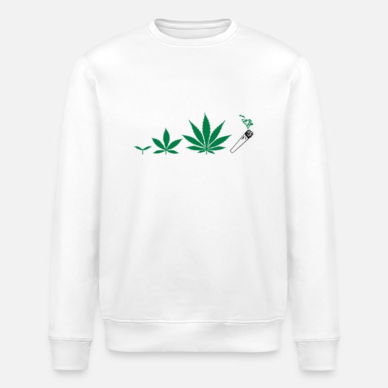 Cannabis development - Stanley/Stella ROLLER Unisex Organic Sweatshirt - white