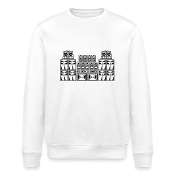free party sound system - Sweat bio ROLLER Stanley/Stella Unisexe - blanc - Devant - Nik (191cm)