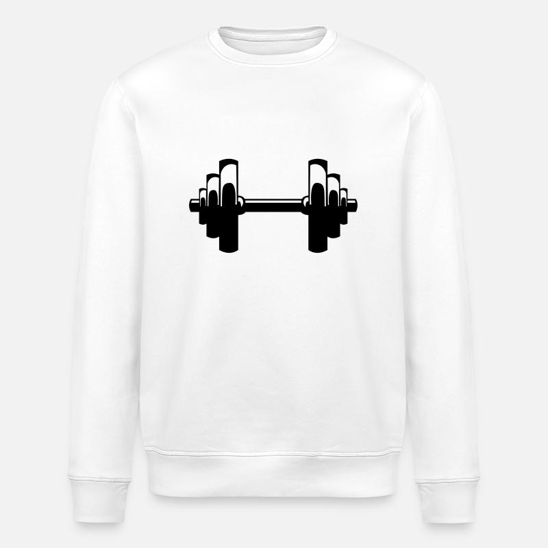 Dumbbell - Stanley/Stella ROLLER Unisex Organic Sweatshirt - white