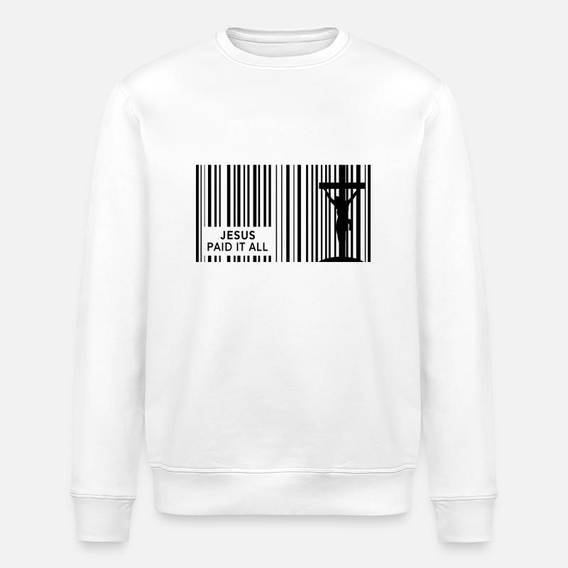 Jesus paid it all - Stanley/Stella Unisex Bio-Sweatshirt ROLLER - Weiß