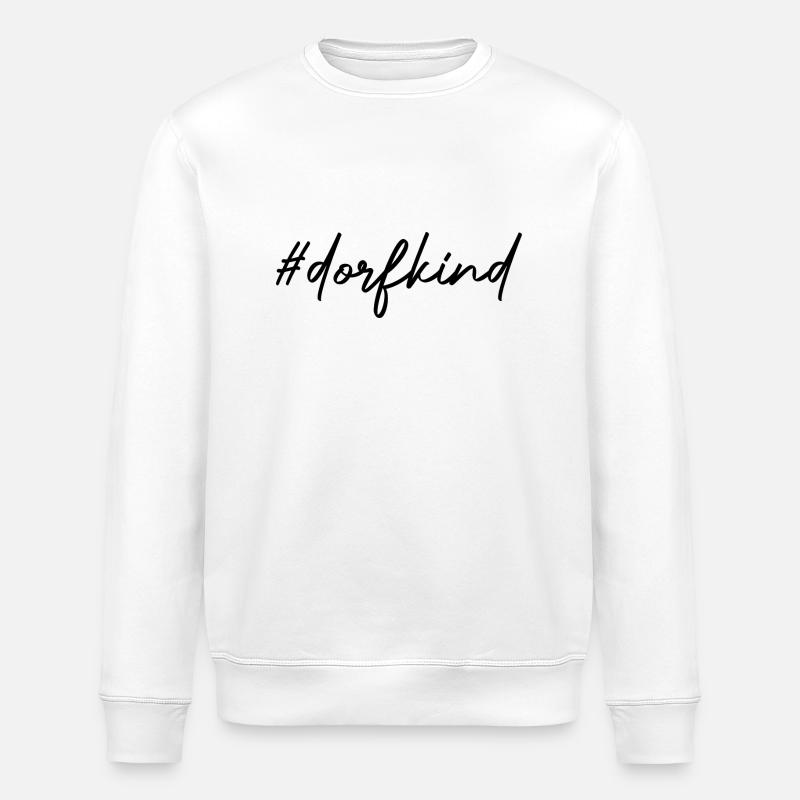 Cooles Bild Dorfkind Geschenkidee - Stanley/Stella Unisex Bio-Sweatshirt ROLLER - Weiß