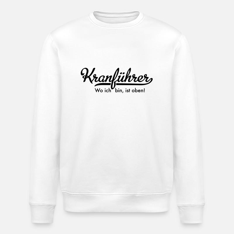 Kranführer - Stanley/Stella Unisex Bio-Sweatshirt ROLLER - Weiß