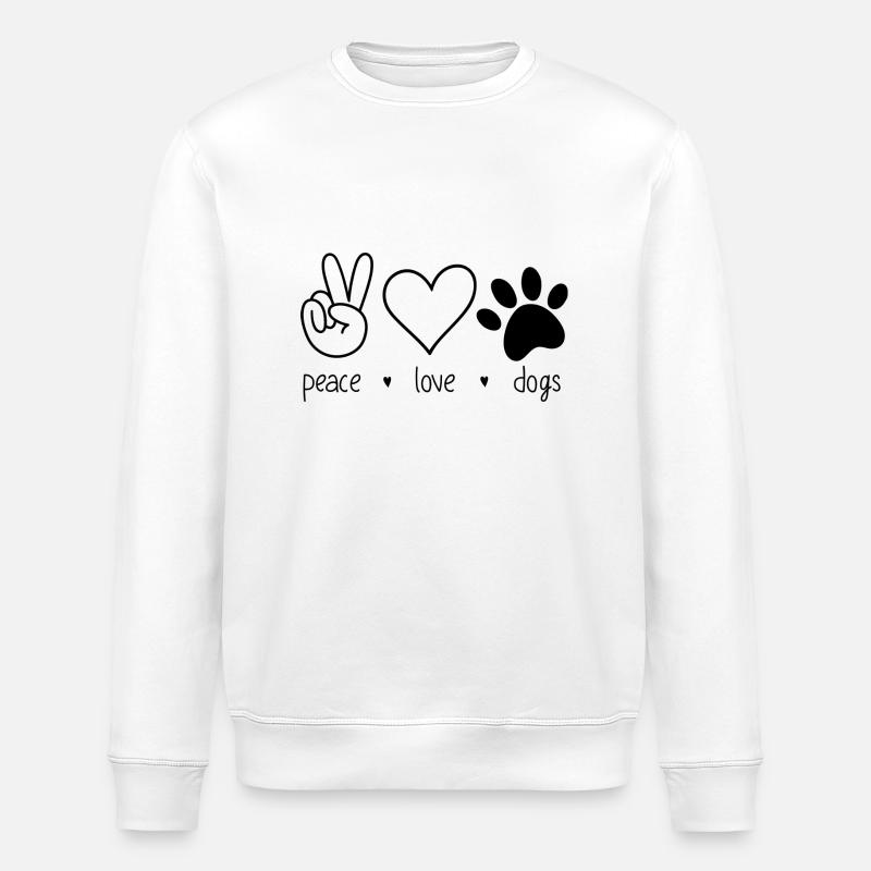 Chiens 1 - Sweat bio ROLLER Stanley/Stella Unisexe - blanc
